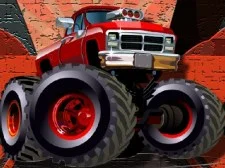 Crazy Monster Trucks Puzzle